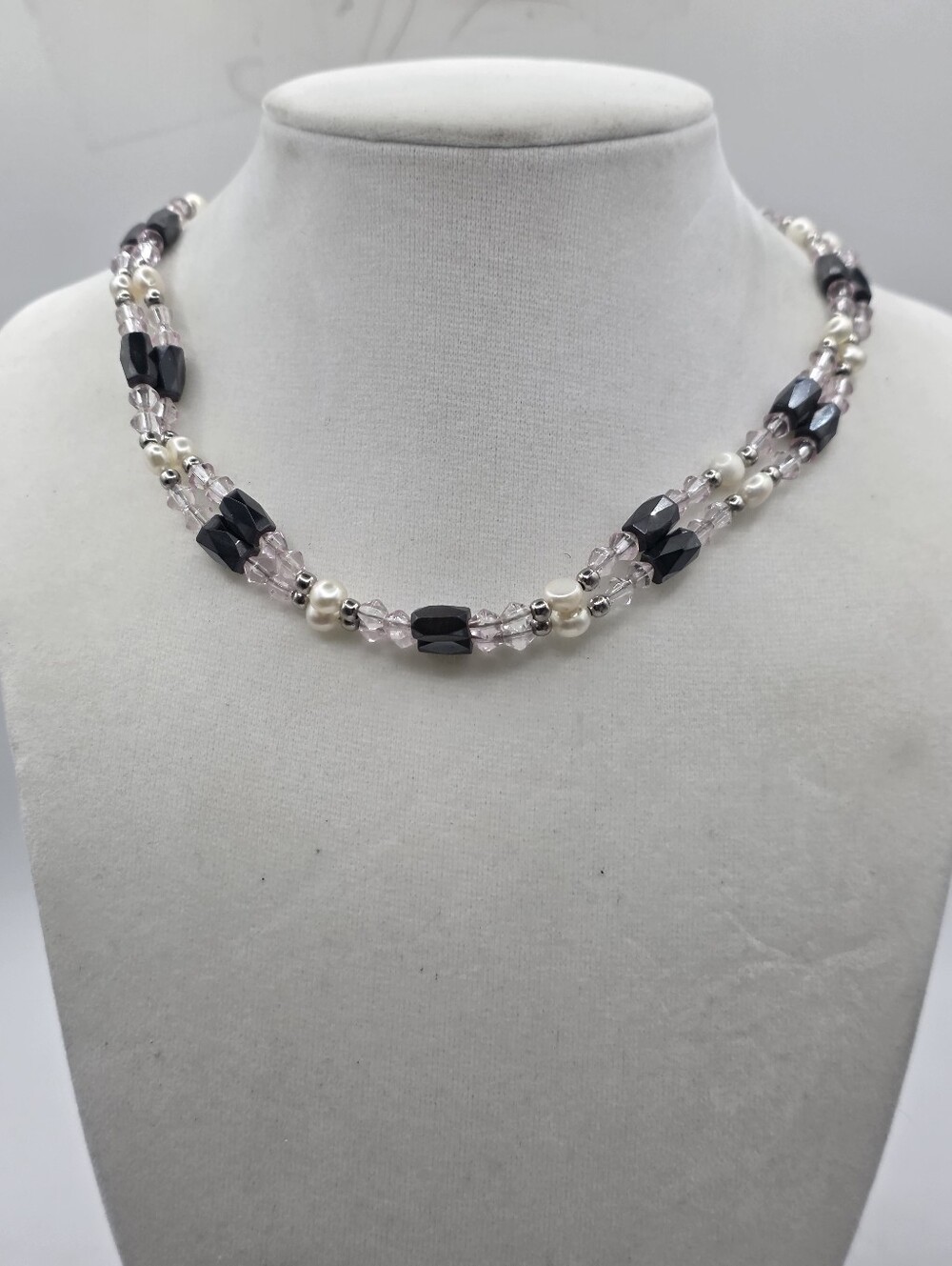 Magnetic Therapy Hematite & Freshwater Pearl Wrap Bracelet Necklace Anklet